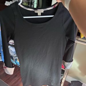 Burberry black classic top in size M